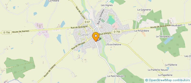 localisation de l'entreprise MONSIEUR XAVIER VOISY à BEAUPREAU-EN-MAUGES
