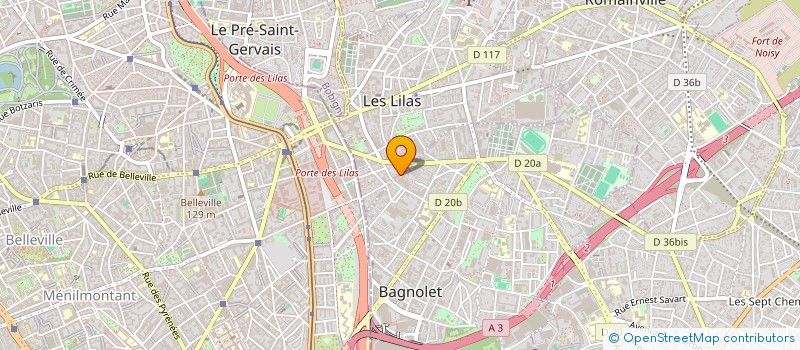 localisation de l'entreprise MONSIEUR XAVIER VUILLAUME à BAGNOLET