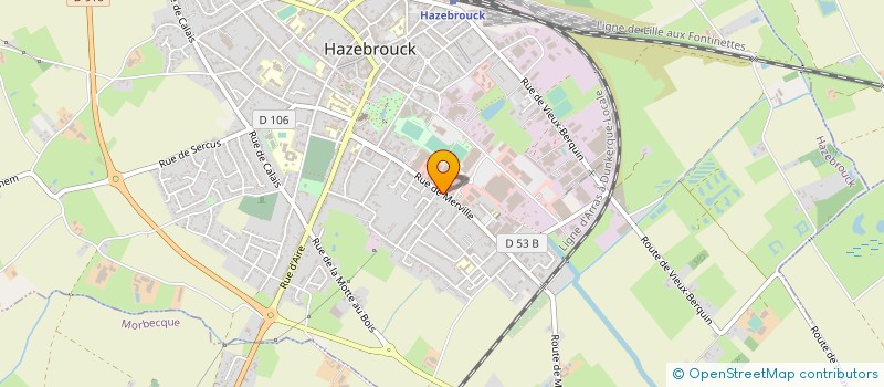localisation de l'entreprise MONSIEUR XAVIER WALLART  HAZEBROUCK