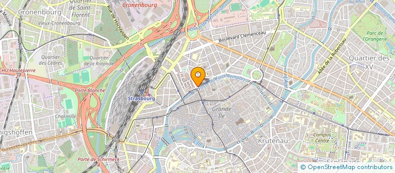localisation de l'entreprise MONSIEUR XAVIER WALLERAND à STRASBOURG