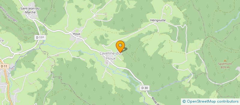 localisation de l'entreprise MONSIEUR XAVIER WALTER  LAVELINE-DU-HOUX