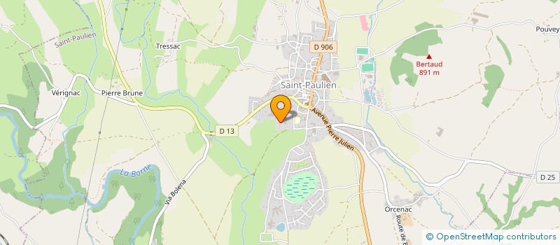 localisation de l'entreprise MONSIEUR XAVIER WALTZ  SAINT-PAULIEN