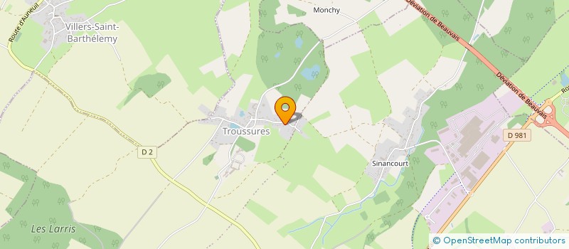 localisation de l'entreprise MONSIEUR XAVIER WARNAULT  AUNEUIL