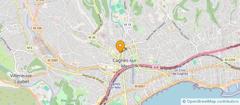 localisation de l'entreprise MONSIEUR XAVIER WAVRANT à CAGNES-SUR-MER