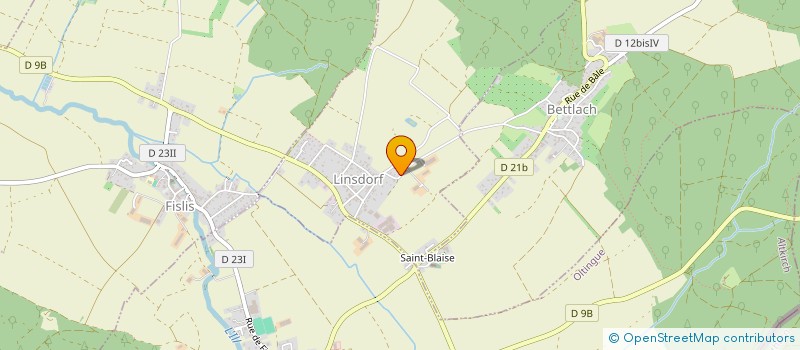 localisation de l'entreprise MONSIEUR XAVIER WEBER  LINSDORF