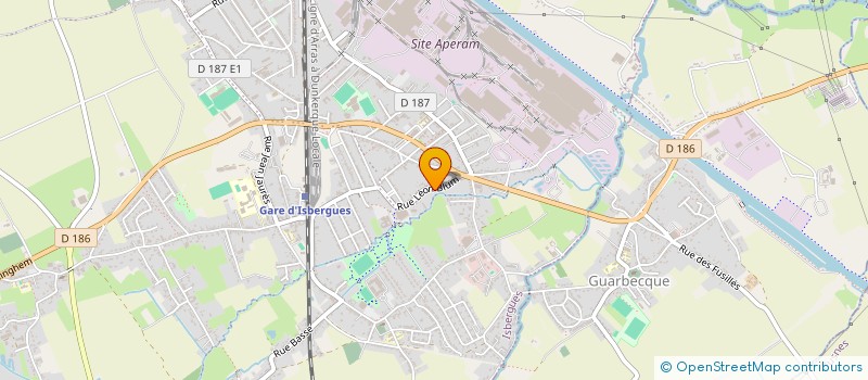 localisation de l'entreprise MONSIEUR XAVIER WINDELS  ISBERGUES