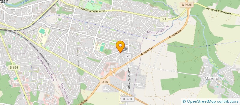 localisation de l'entreprise MONSIEUR XAVIER WISSOCQ  MONT-DE-MARSAN