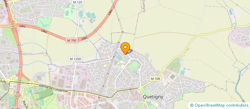 localisation de l'entreprise MONSIEUR XHELIL RASHITI  QUETIGNY