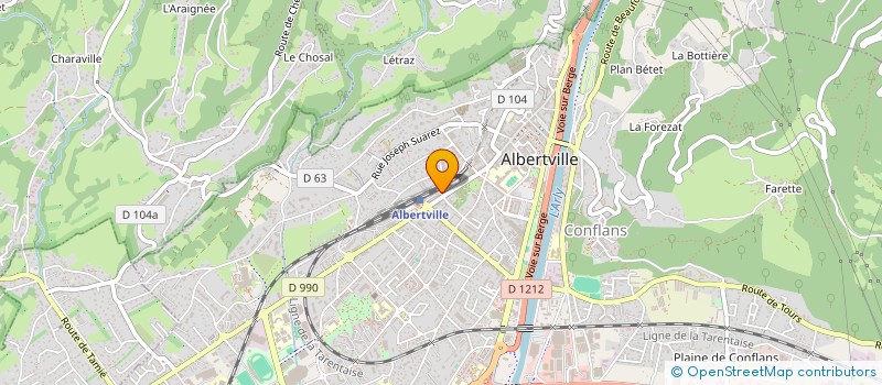 localisation de l'entreprise MONSIEUR XHEVDET MAZREKAJ  ALBERTVILLE