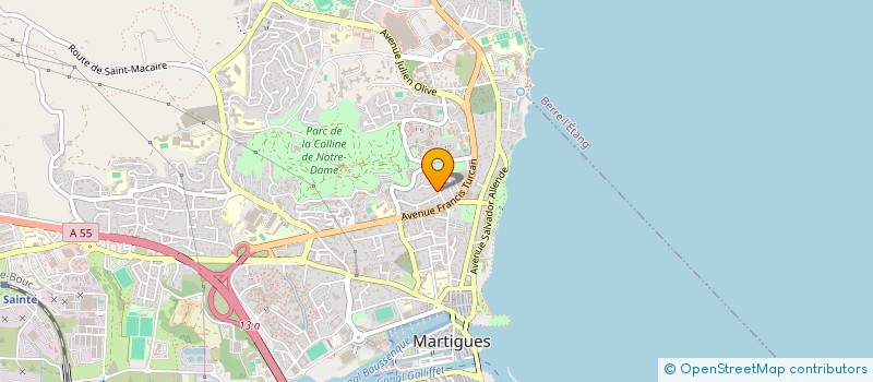 localisation de l'entreprise MONSIEUR XHEVDET NAMANI à MARTIGUES