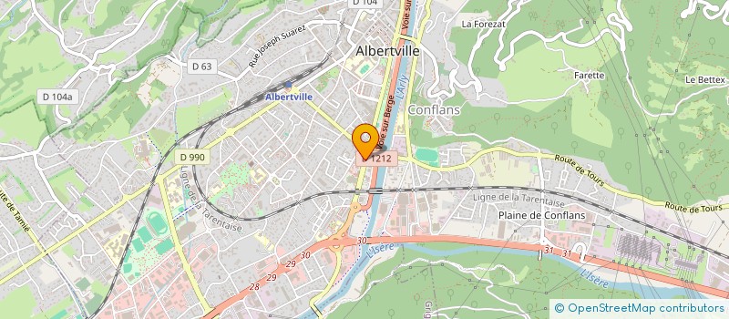 localisation de l'entreprise MONSIEUR XHULIO HYSOLLI  ALBERTVILLE