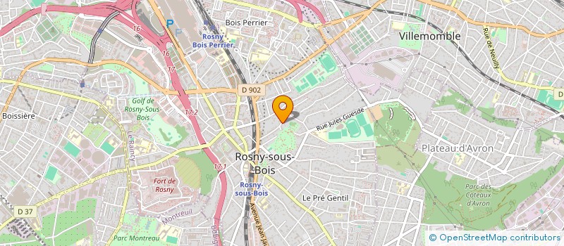 localisation de l'entreprise MONSIEUR XIANBO ZUO à ROSNY-SOUS-BOIS
