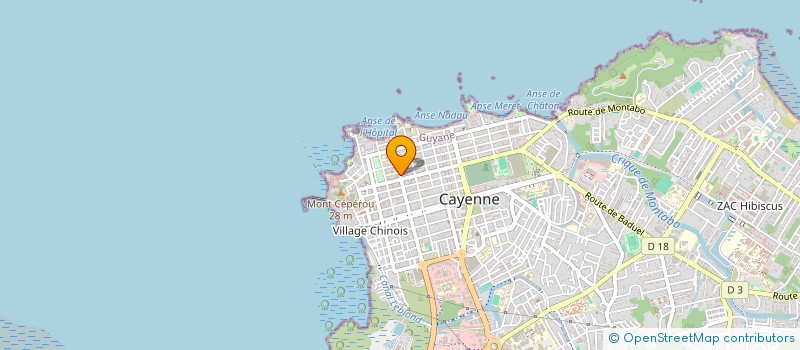 localisation de l'entreprise MONSIEUR XIANFENG CHEN  CAYENNE