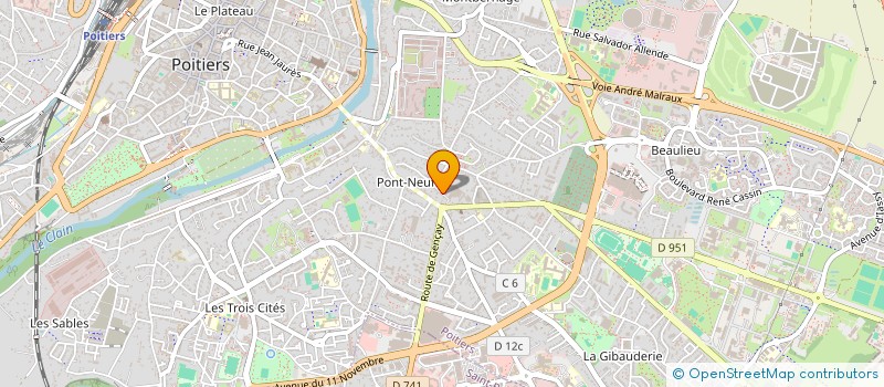 localisation de l'entreprise MONSIEUR XIANG-YANG HU à POITIERS