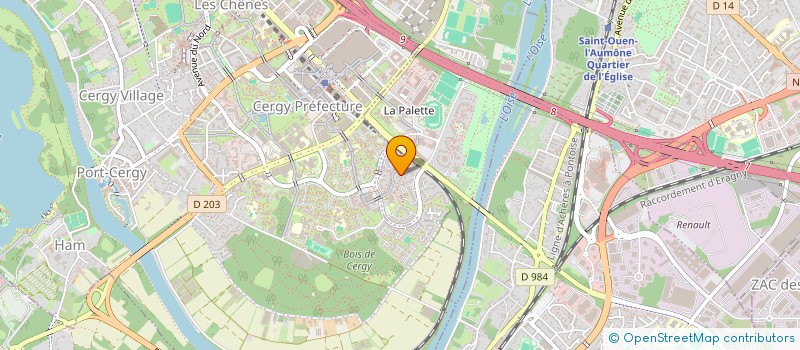 localisation de l'entreprise MONSIEUR XIAO ZHANG  PONTOISE