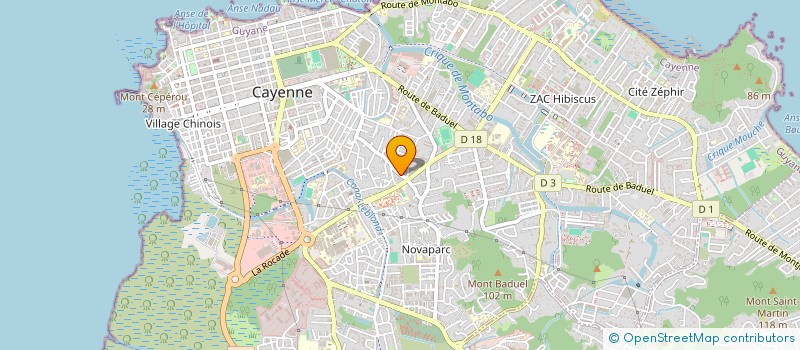 localisation de l'entreprise MONSIEUR XIAOMIN MAO  CAYENNE