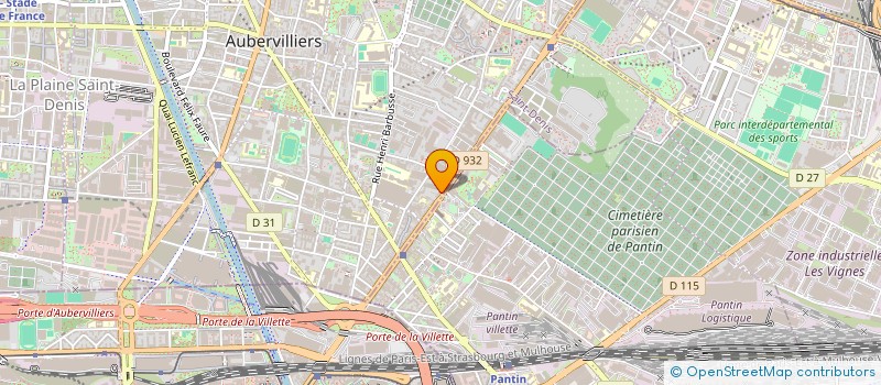 localisation de l'entreprise MONSIEUR XIAOWU CHEN  AUBERVILLIERS