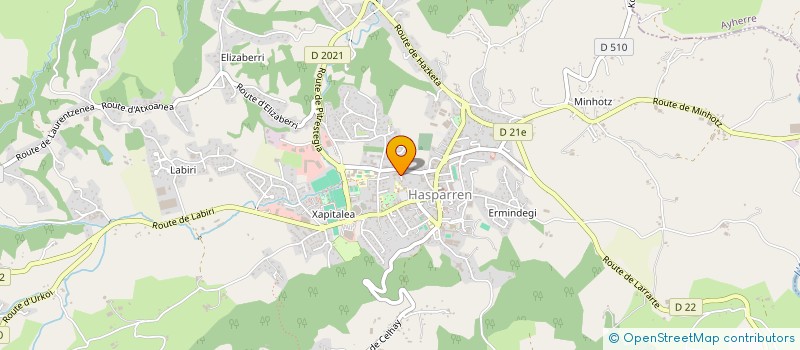localisation de l'entreprise MONSIEUR XIMUN BELLECAVE à HASPARREN