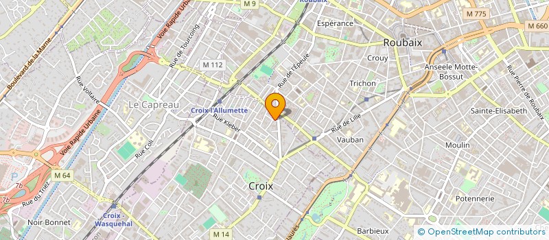 localisation de l'entreprise MONSIEUR XIN ZHAO à CROIX