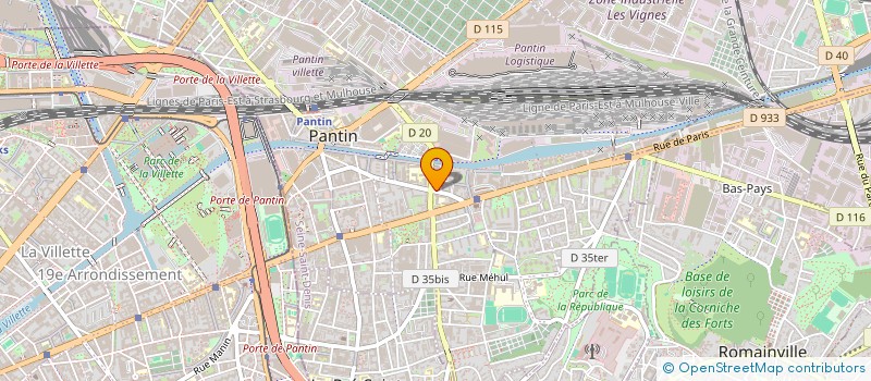 localisation de l'entreprise MONSIEUR XINJIA LI  PANTIN