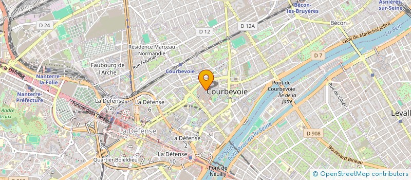 localisation de l'entreprise MONSIEUR XINWEI WANG à COURBEVOIE