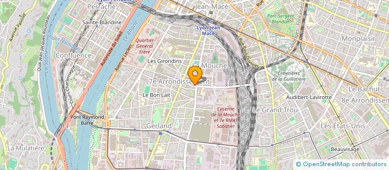 localisation de l'entreprise MONSIEUR XUAN TRAN  LYON 7EME