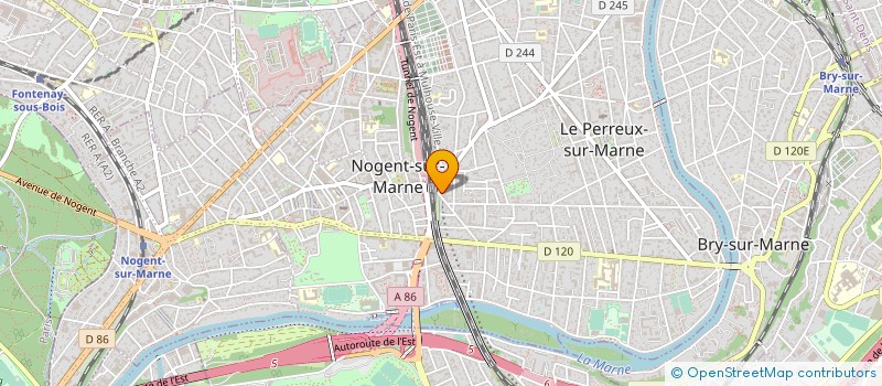 localisation de l'entreprise MONSIEUR XUESONG JIN  LE PERREUX-SUR-MARNE