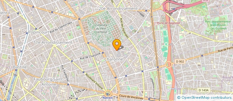 localisation de l'entreprise MONSIEUR XXX AWOLOU MAMA  PARIS