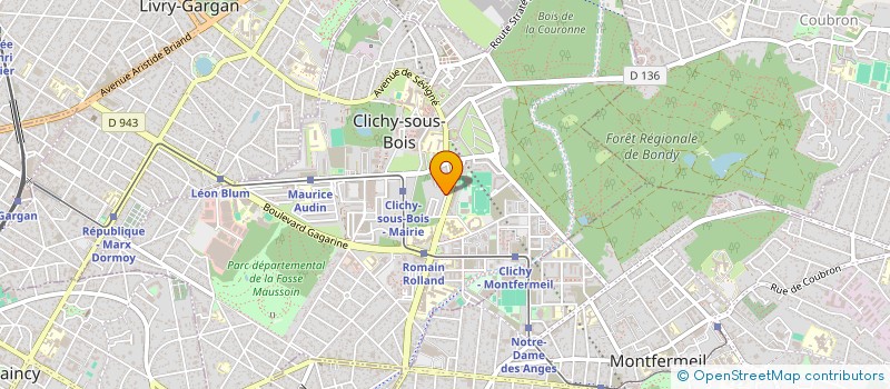 localisation de l'entreprise MONSIEUR XXX BENLEG à CLICHY-SOUS-BOIS