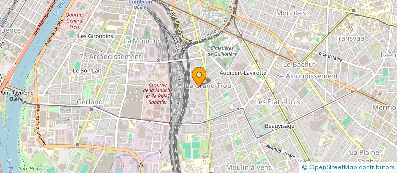 localisation de l'entreprise MONSIEUR XXX BENSAU LENZO MPITU  LYON