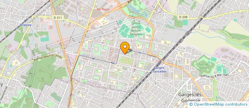 localisation de l'entreprise MONSIEUR XXX BOKETSHU WIZA  SARCELLES