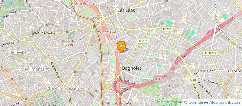 localisation de l'entreprise MONSIEUR XXX DALIM HUSSAIN à BAGNOLET