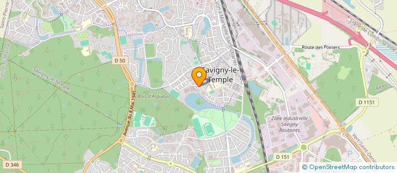 localisation de l'entreprise MONSIEUR XXX DINZEYI MUKOKO  SAVIGNY-LE-TEMPLE