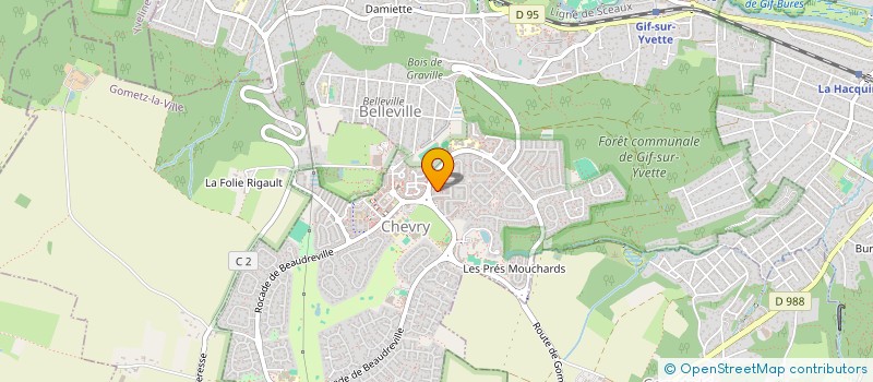 localisation de l'entreprise MONSIEUR XXX DONDA KUELO  GIF-SUR-YVETTE