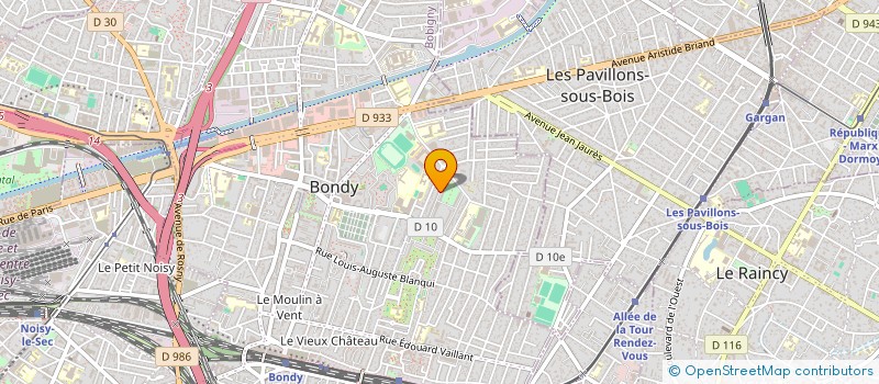 localisation de l'entreprise MONSIEUR XXX KAZADI BAKOYENE  BONDY