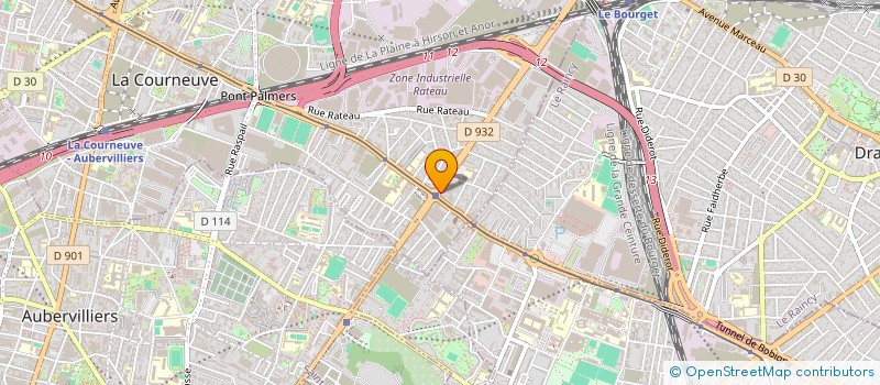 localisation de l'entreprise MONSIEUR XXX MD SHAIN à LA COURNEUVE