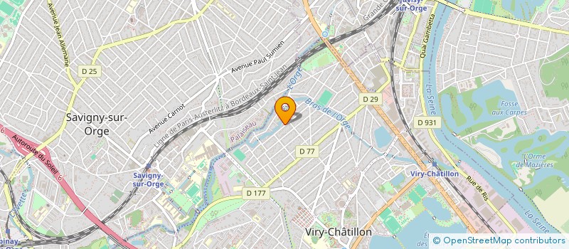 localisation de l'entreprise MONSIEUR XXX WASEF BADRAN  WASEF HANNA  VIRY-CHATILLON