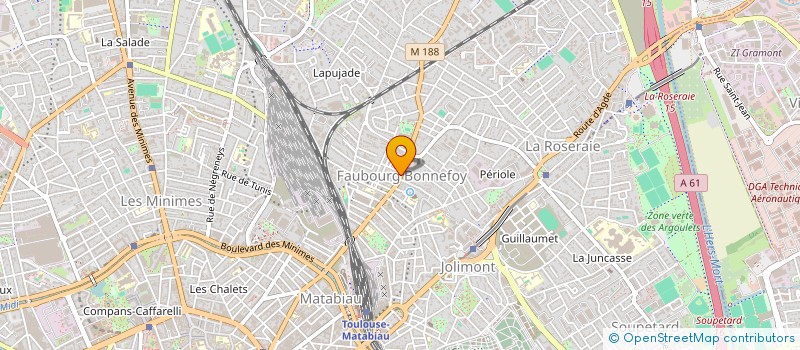 localisation de l'entreprise MONSIEUR XXXX SUBIRA BOUCHOURANE à TOULOUSE