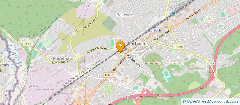 localisation de l'entreprise MONSIEUR YAAKOUB TIAIBA  FORBACH