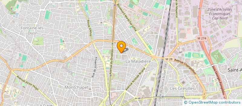 localisation de l'entreprise MONSIEUR YACHAO ZHAO  DIJON