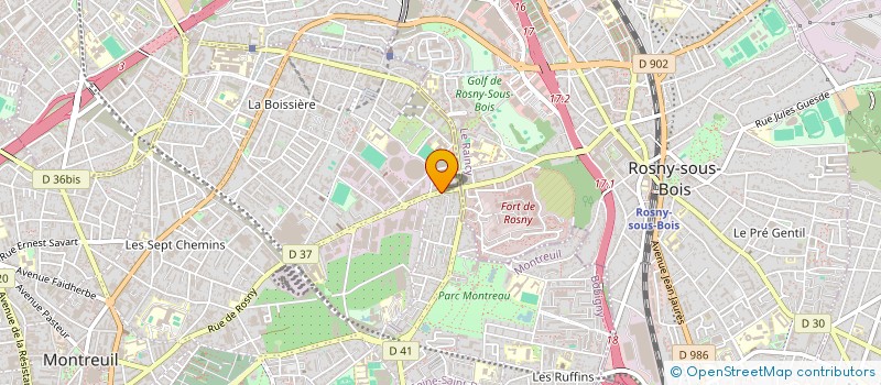 localisation de l'entreprise MONSIEUR YACIN BOUDDIA à MONTREUIL