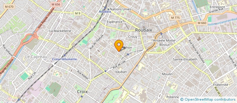 localisation de l'entreprise MONSIEUR YACINE ABDESSELAM  ROUBAIX