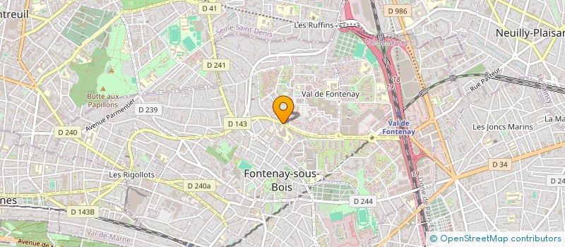 localisation de l'entreprise MONSIEUR YACINE ADJABI  FONTENAY-SOUS-BOIS