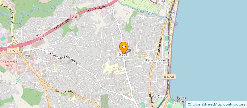 localisation de l'entreprise MONSIEUR YACINE AGUELMINE à ANTIBES