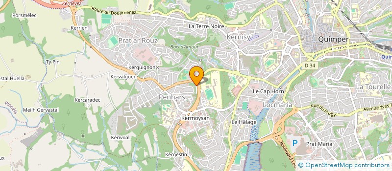 localisation de l'entreprise MONSIEUR YACINE AIT CHALAL à QUIMPER