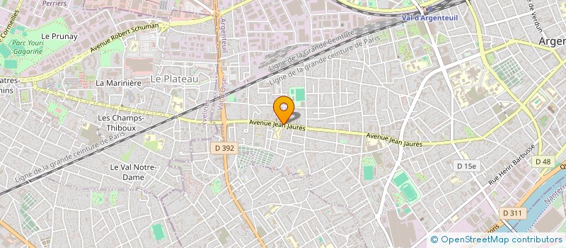 localisation de l'entreprise MONSIEUR YACINE AL MOUSFIR  ARGENTEUIL