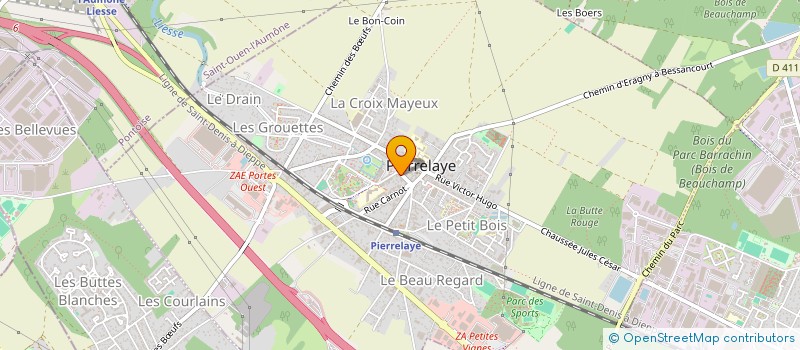 localisation de l'entreprise MONSIEUR YACINE AMZIANE  PIERRELAYE