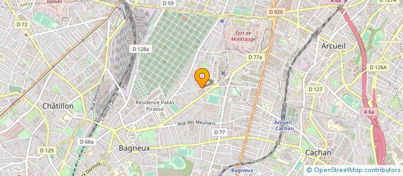 localisation de l'entreprise MONSIEUR YACINE BECHAR à BAGNEUX