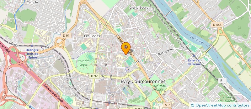localisation de l'entreprise MONSIEUR YACINE BEDAD à EVRY-COURCOURONNES