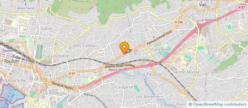 localisation de l'entreprise MONSIEUR YACINE BELLABAS  TOULON